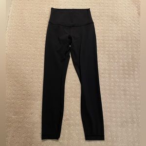 Lululemon Black Wunder Under Leggings 25” Luxtreme
